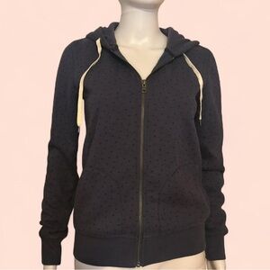 Boden Navy Blue Zip Up Hoodie